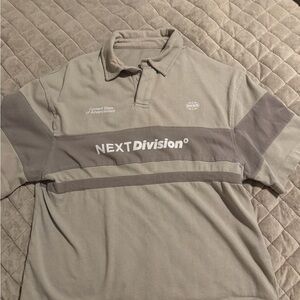 Men’s Beige Polo Shirt with Contrast Panels